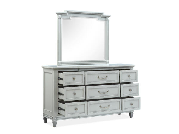 Drawer Dresser with Landscape Mirror Dressers Dressers