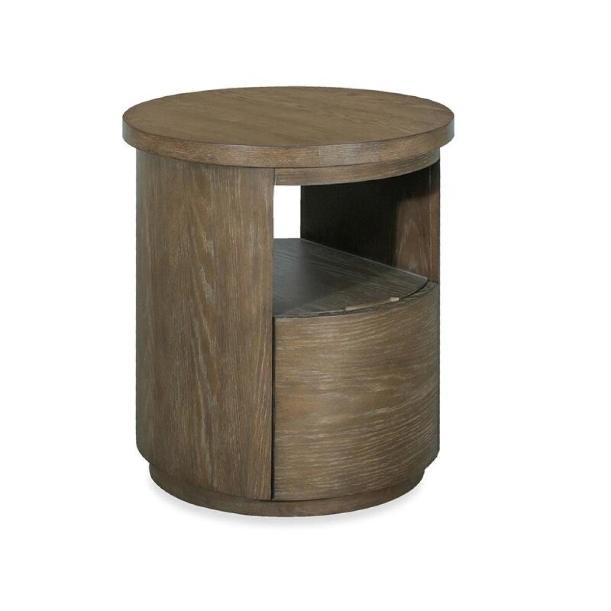 Bosley Lt. Brown Round End Table End tables Brown 4