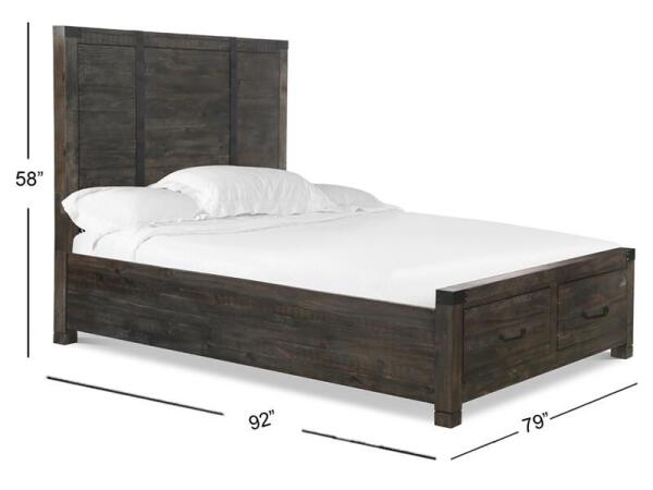 Abington B3804-75 Cal.King Panel Storage Bed - Image 4