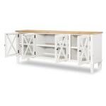 Media Console Entertainment Stands Amber And Cotton 11