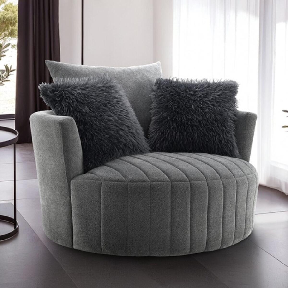 Hoople Channel Tufted Swivel Chair - Image 2