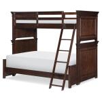 Complete Bunk Twin Full Ext Cherry Youth Beds Brown 8