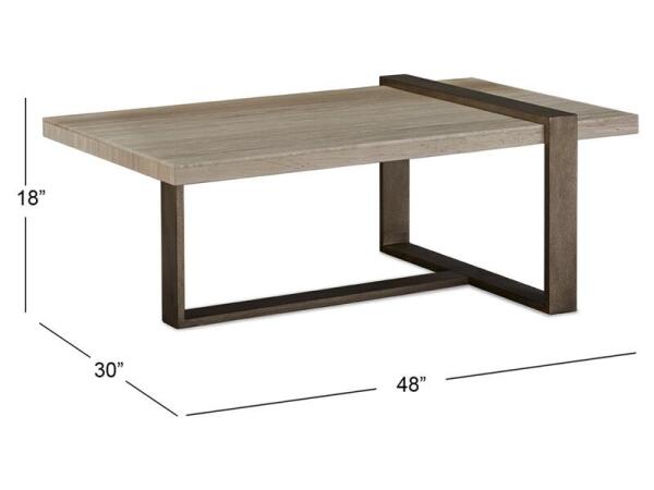 Wiltshire Rectangular Cocktail Table - Image 3