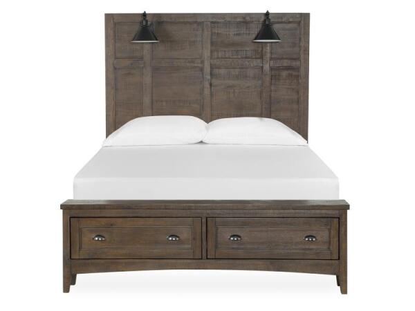 Bay Creek Complete Queen Lamp Panel Storage Bed Beds Beds
