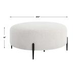 Arles Large Ottoman, Black - Image 9