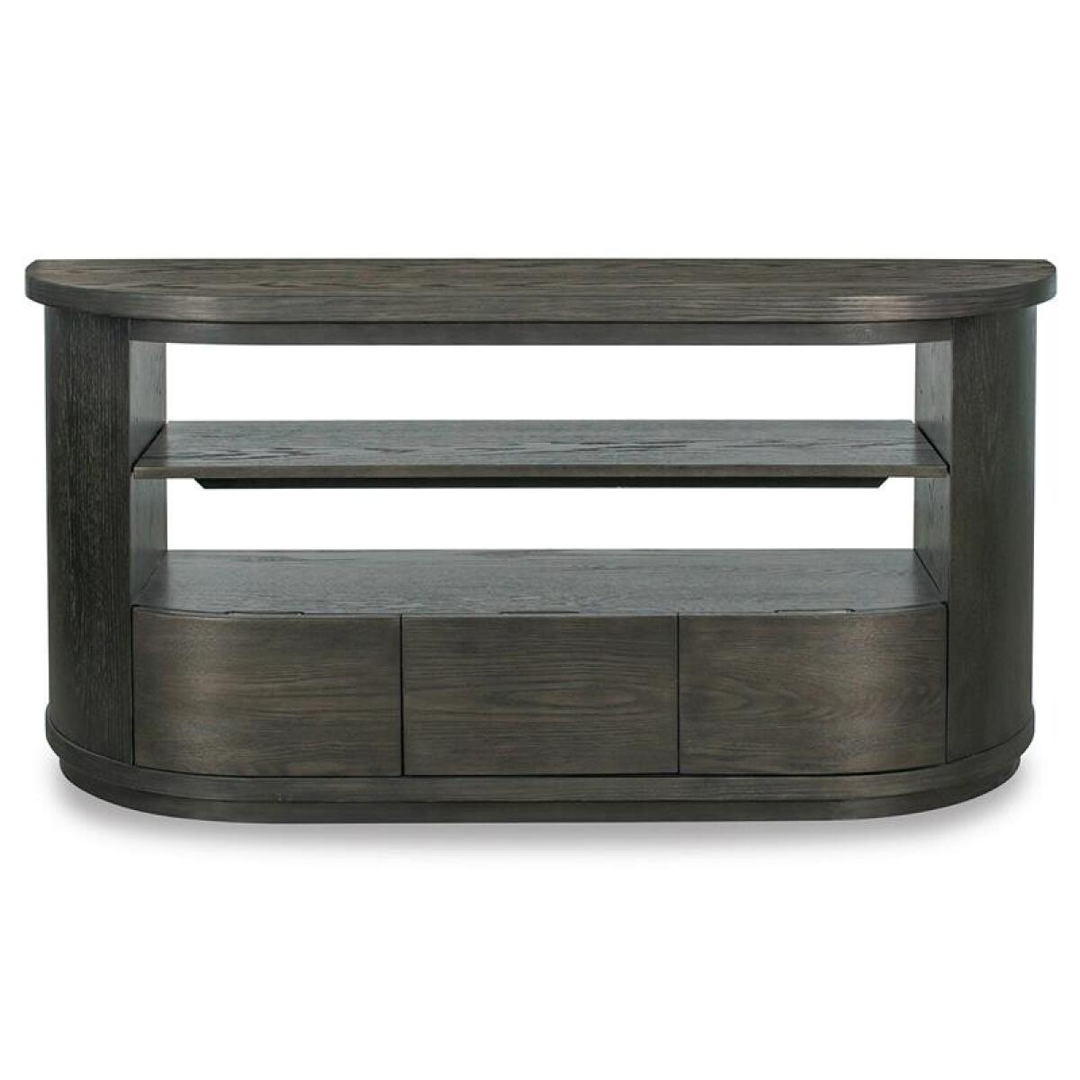Bosley T5762-75 Brown Demilune Console - Image 2
