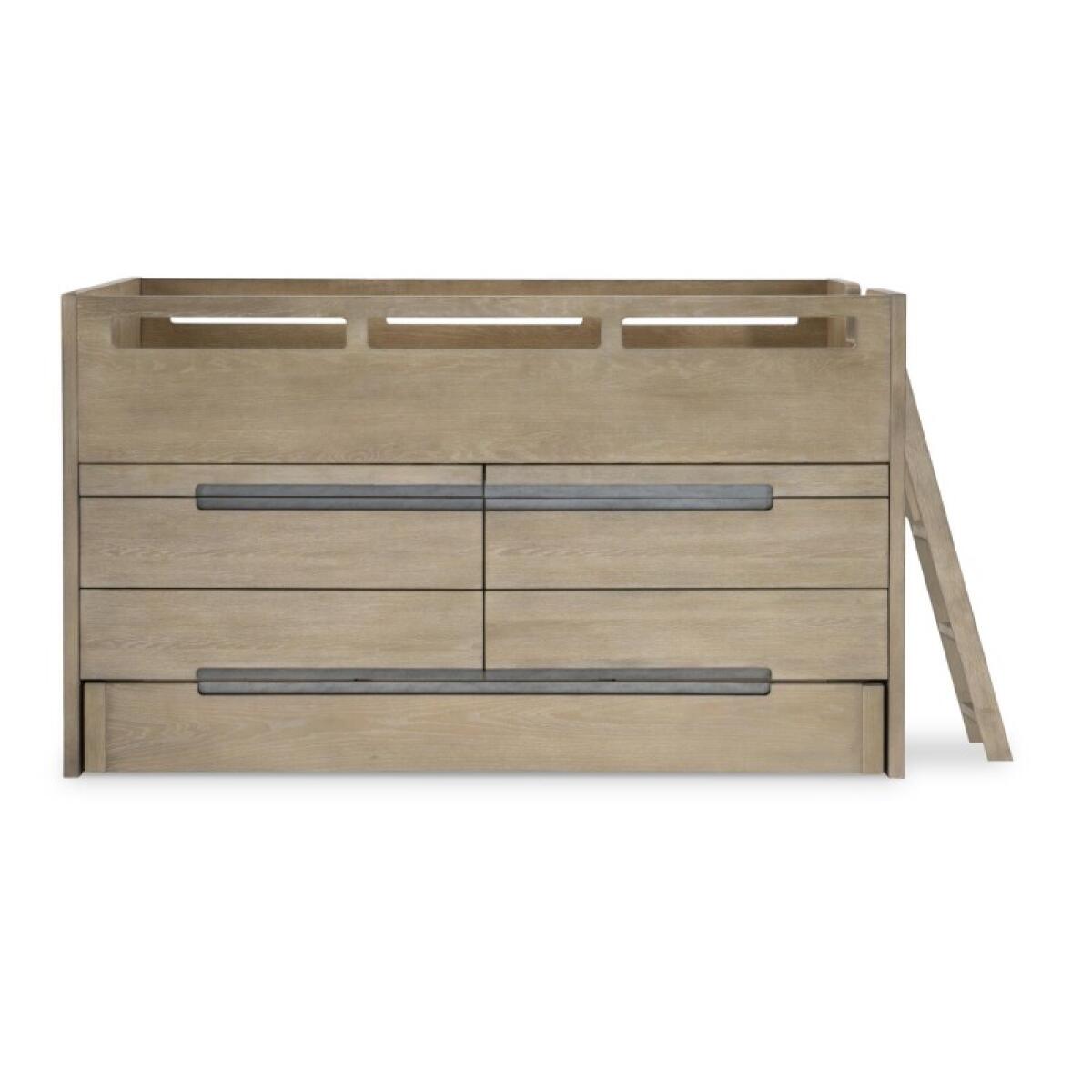 Complete Captains Bed 33 Weathered Oak Finish Youth Beds Brown 13