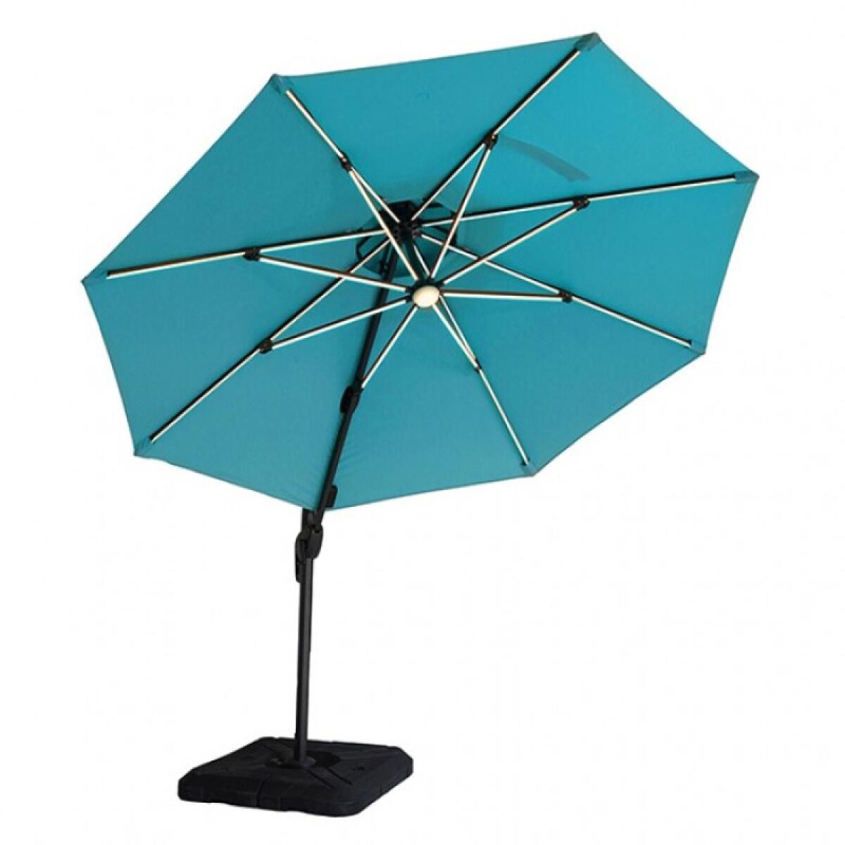 Fera 10 Ft Round Umbrella w/ LED Bulb + 37" Large Base - Image 2