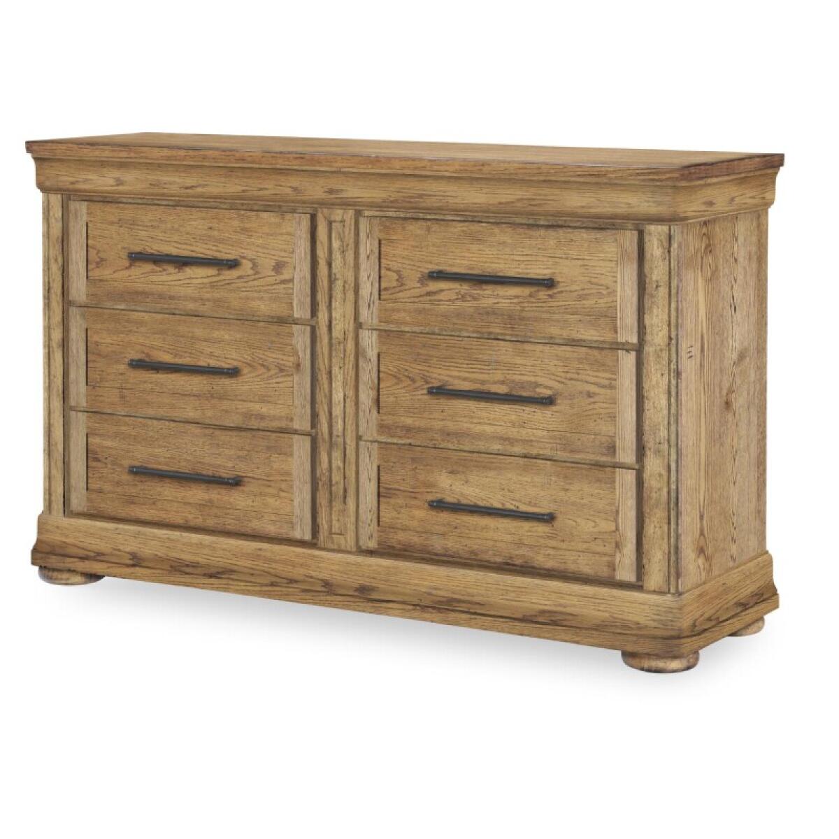 Dresser 6 Drawers Dressers Barnwood Oak 4