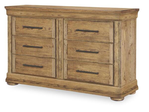 Dresser 6 Drawers Dressers Barnwood Oak