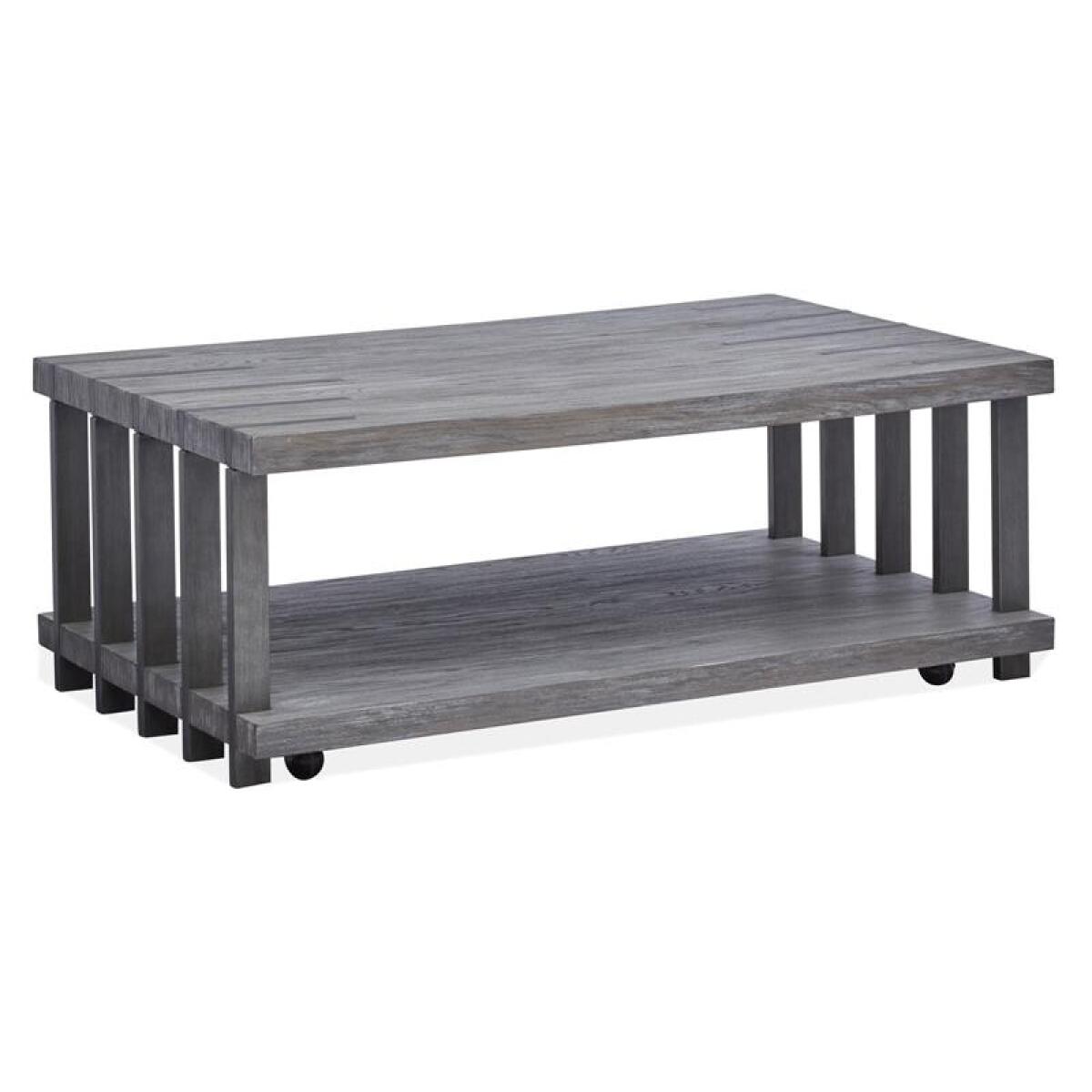 Eldridge Rectangular Cocktail Table w/Casters - Image 7