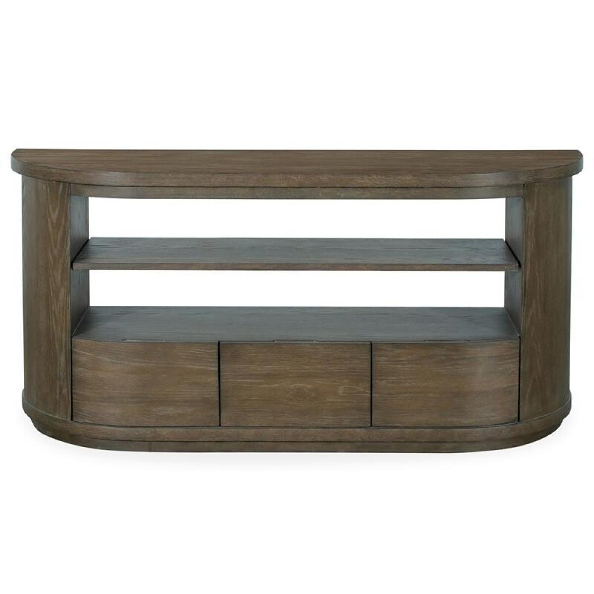 Bosley Lt. Brown Demilune Console - Image 8