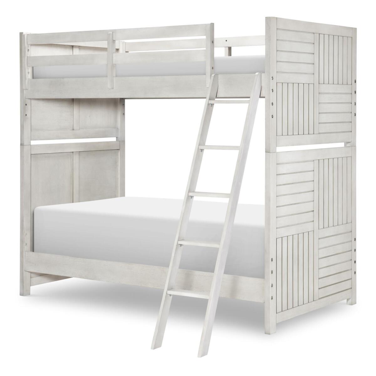 Complete Twin Over Twin Bunk Bed Stone Path Gray Finish Youth Beds Legacy Classic Furniture 4