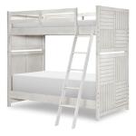 Complete Twin Over Twin Bunk Bed Stone Path Gray Finish Youth Beds Legacy Classic Furniture 9