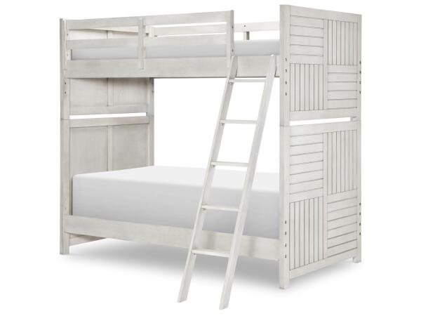 Complete Twin Over Twin Bunk Bed Stone Path Gray Finish Youth Beds Legacy Classic Furniture