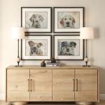 Dog Days Framed Prints, S/4 Art Art 12