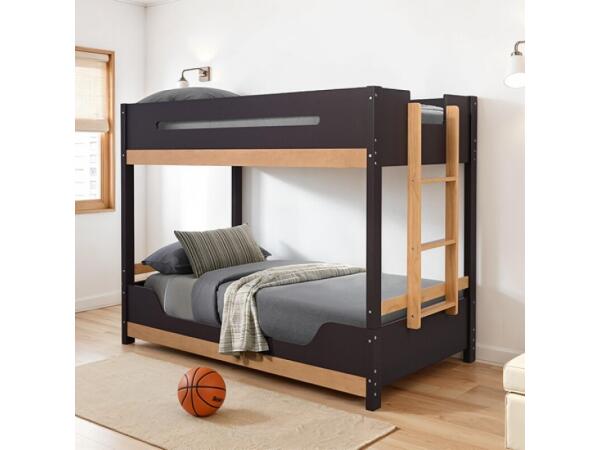 Nestor Twin/Twin Bunk Bed Youth Beds Black