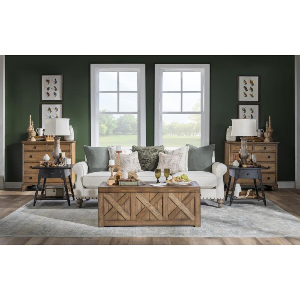 Splayed Bobbin Leg 1 Drw End Table End tables Black 7