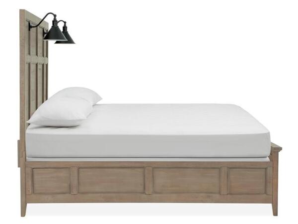 Paxton Place Complete Queen Lamp Panel Bed with Regular Rails Beds Beds 12