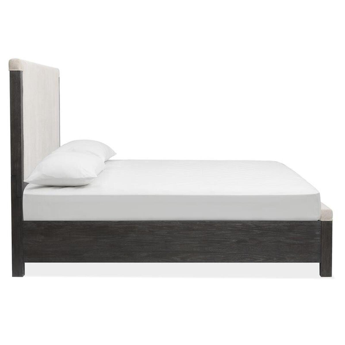 Plum Creek - Black Complete Cal.King Panel Storage Bed w/Upholstered Headboard - Image 10