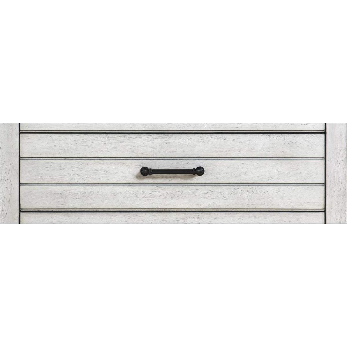 Complete Twin Over Full Bunk Bed Stone Path Gray Finish - Image 4