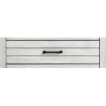 Complete Twin Over Full Bunk Bed Stone Path Gray Finish - Image 4