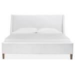 Lindon B5570-70HW Wood Cal.King Island Bed White Upholstered Headboard KD
