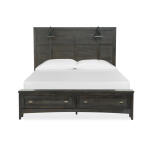 Westley B4399-69B Complete King Lamp Panel Storage Bed - Image 6