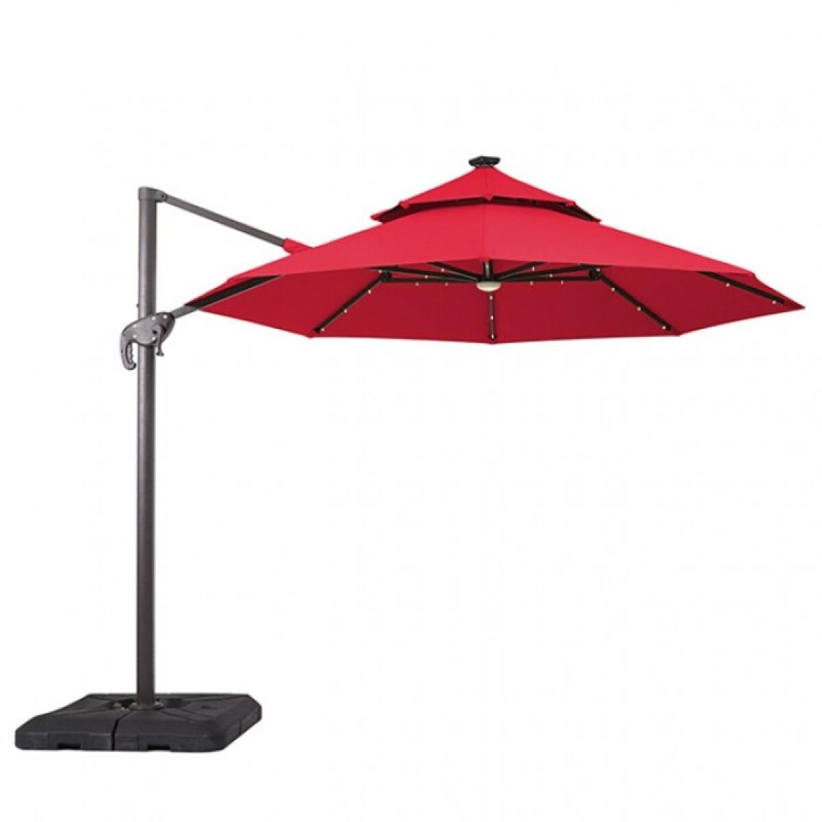 Nuti 10 Ft Round Umbrella w/ LED Light + 37" Large Base - Image 2