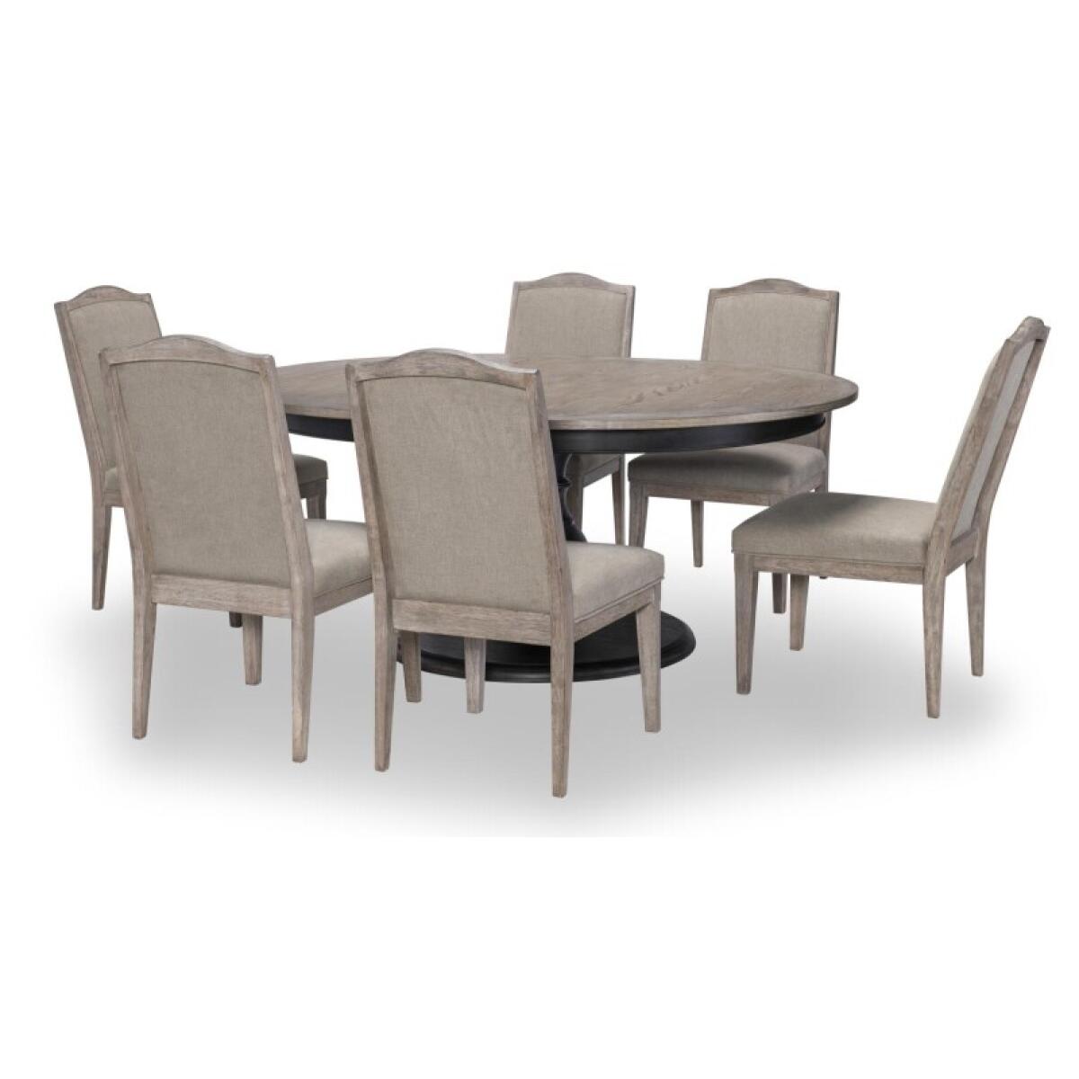 Complete Round Table Dining Sets Black 7