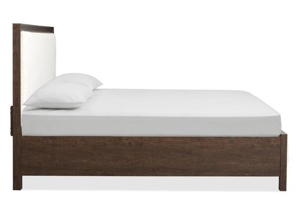 Llewellyn Complete Queen Upholstered Panel Bed - Image 4