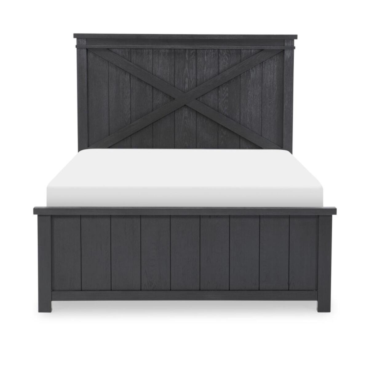 Complete Panel Bed Full 46 Black Finish Youth Beds Black 6