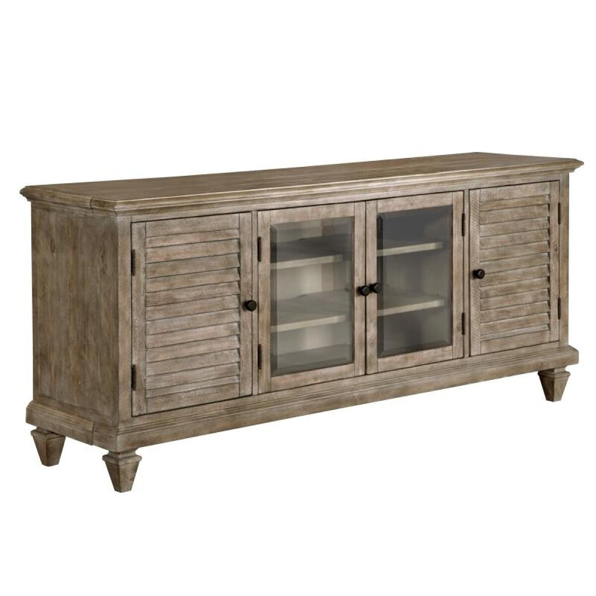 Lancaster Console Entertainment Stands Brown 6