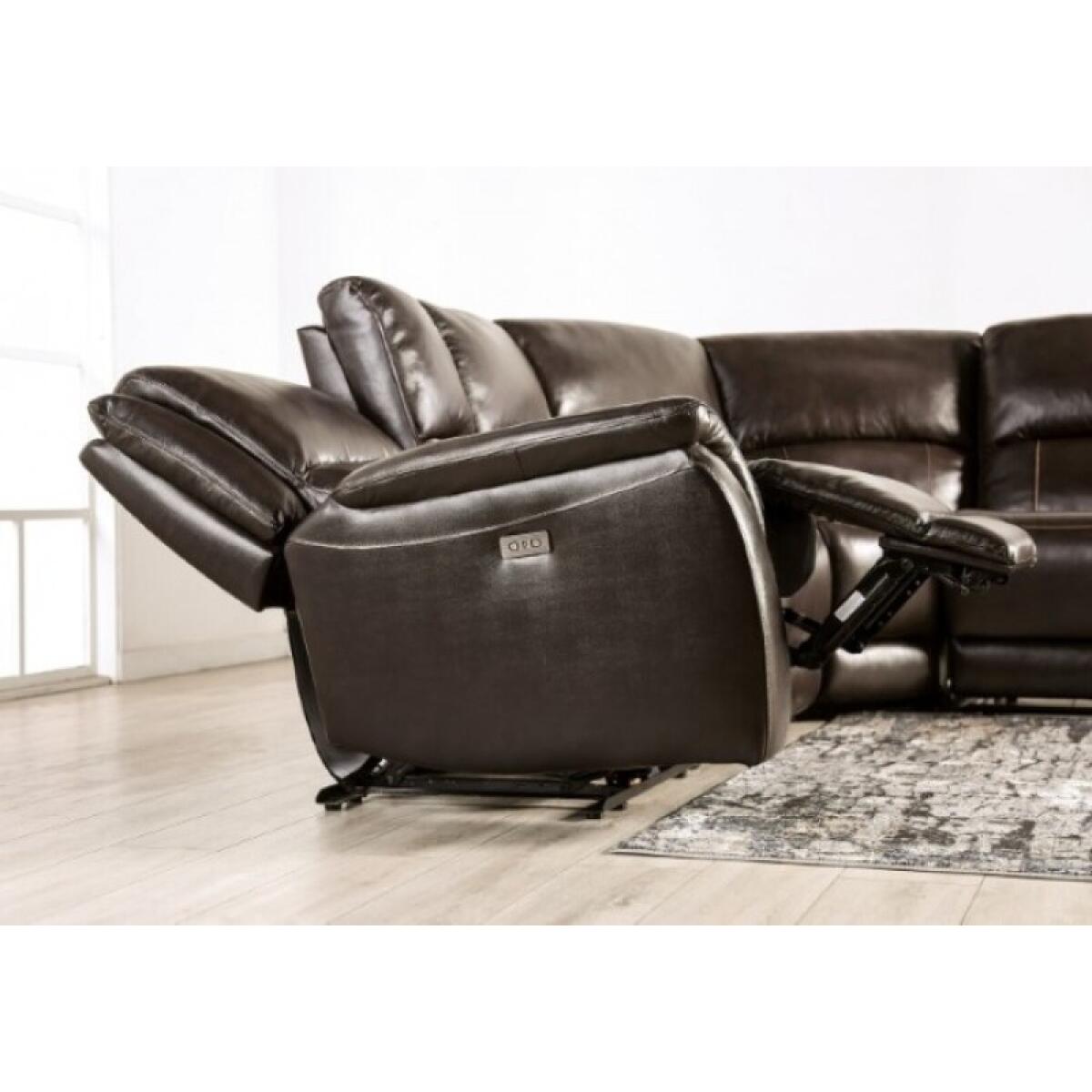 Gorgius Power Sectional Sectionals Brown 10