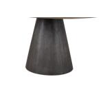 Broager 5 Pc Dining Table Set (White Swivel Chairs) Dining Sets Brown 16