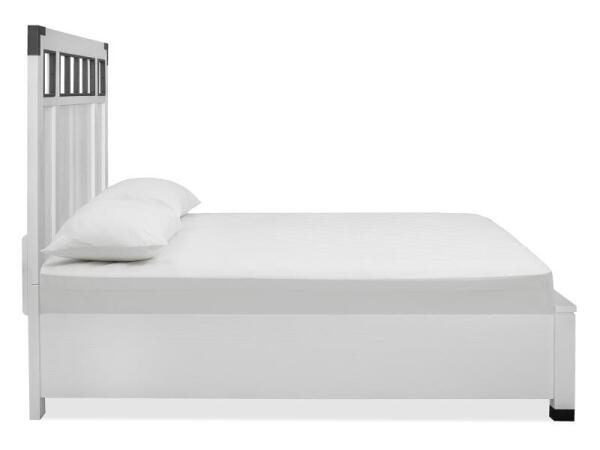 Harper Springs Complete Queen Panel Bed w/Metal/Wood Headboard Beds Beds 9