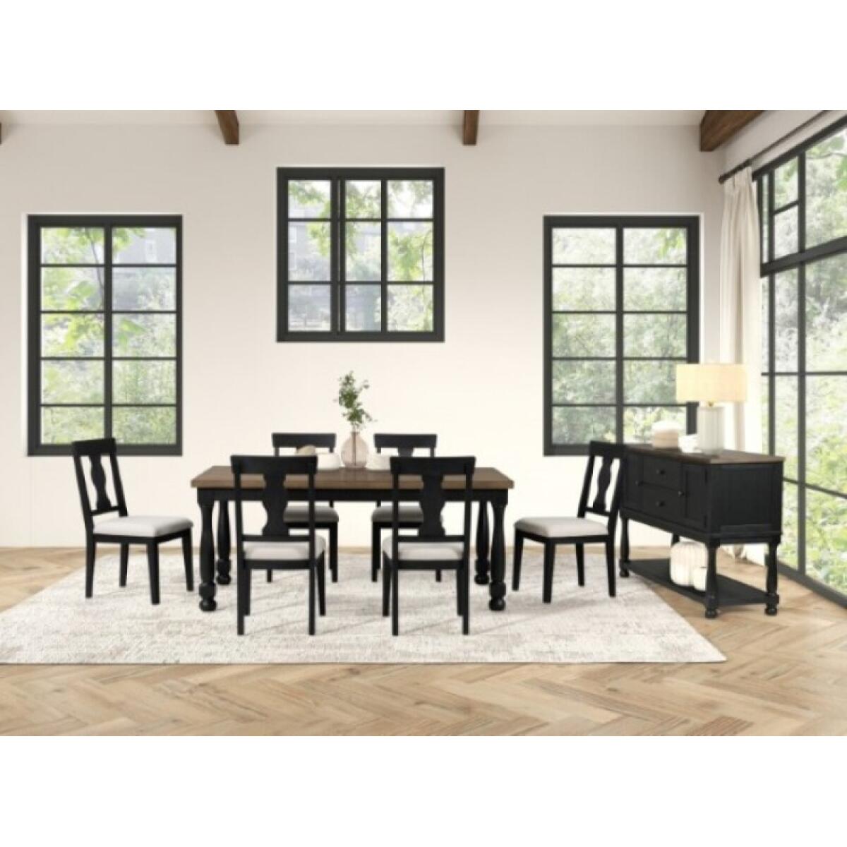 Neue Mills 7 Pc Dining Table Set - Image 4