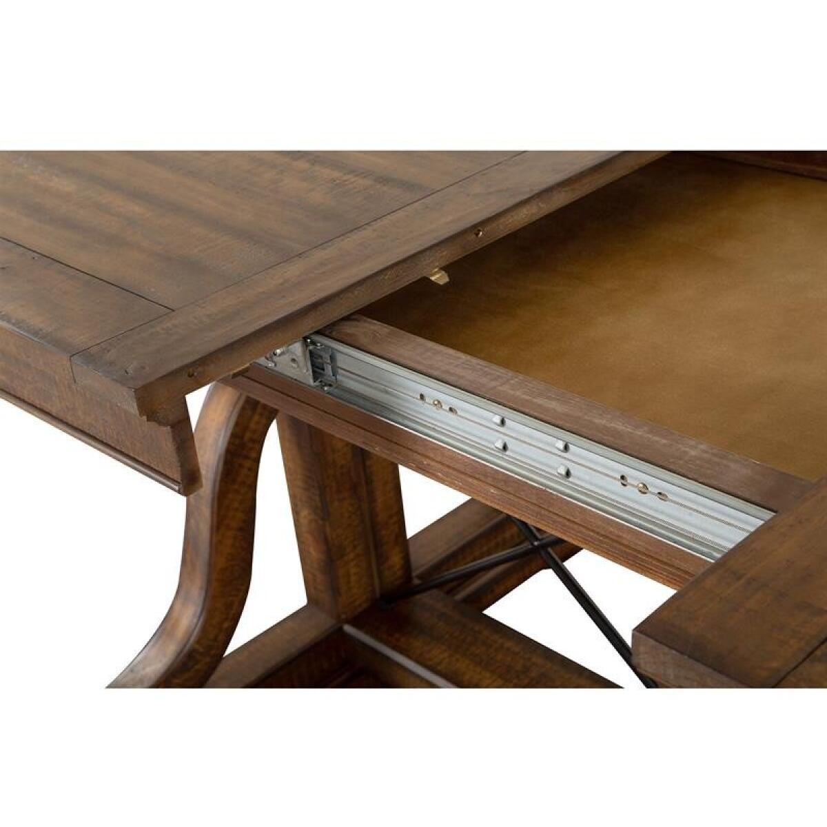 Bay Creek Trestle Dining Table Dining Tables Brown 6