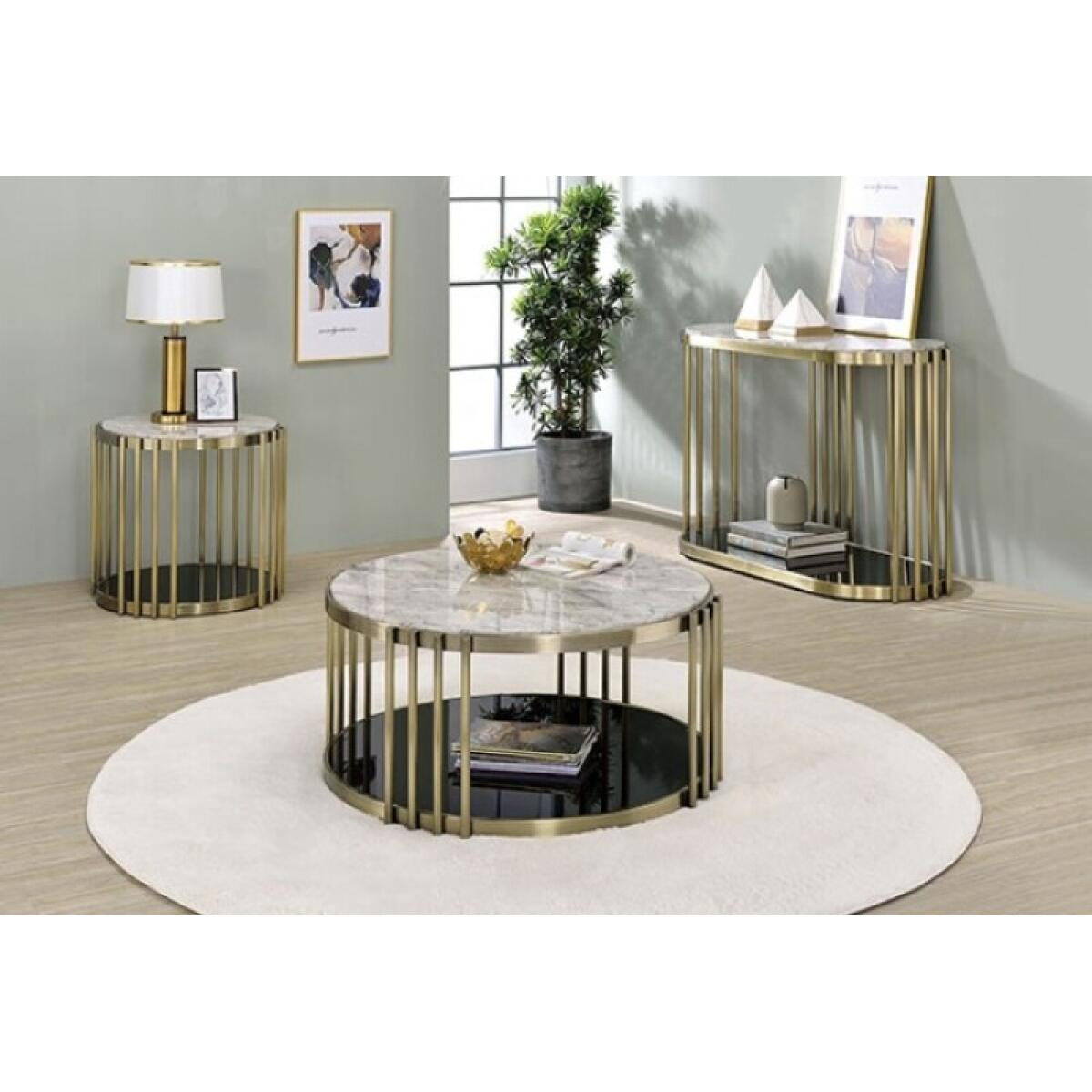 Ofelia Sofa Table Sofa Tables Antique Brass/Black 5