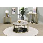 Ofelia Sofa Table Sofa Tables Antique Brass/Black 8