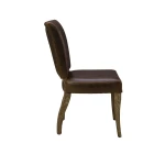 Beale Leather Side Chair Chairs & Benches Brown 11