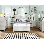 Open Night Stand Stone Path Gray Finish Youth Nightstands Cream 10