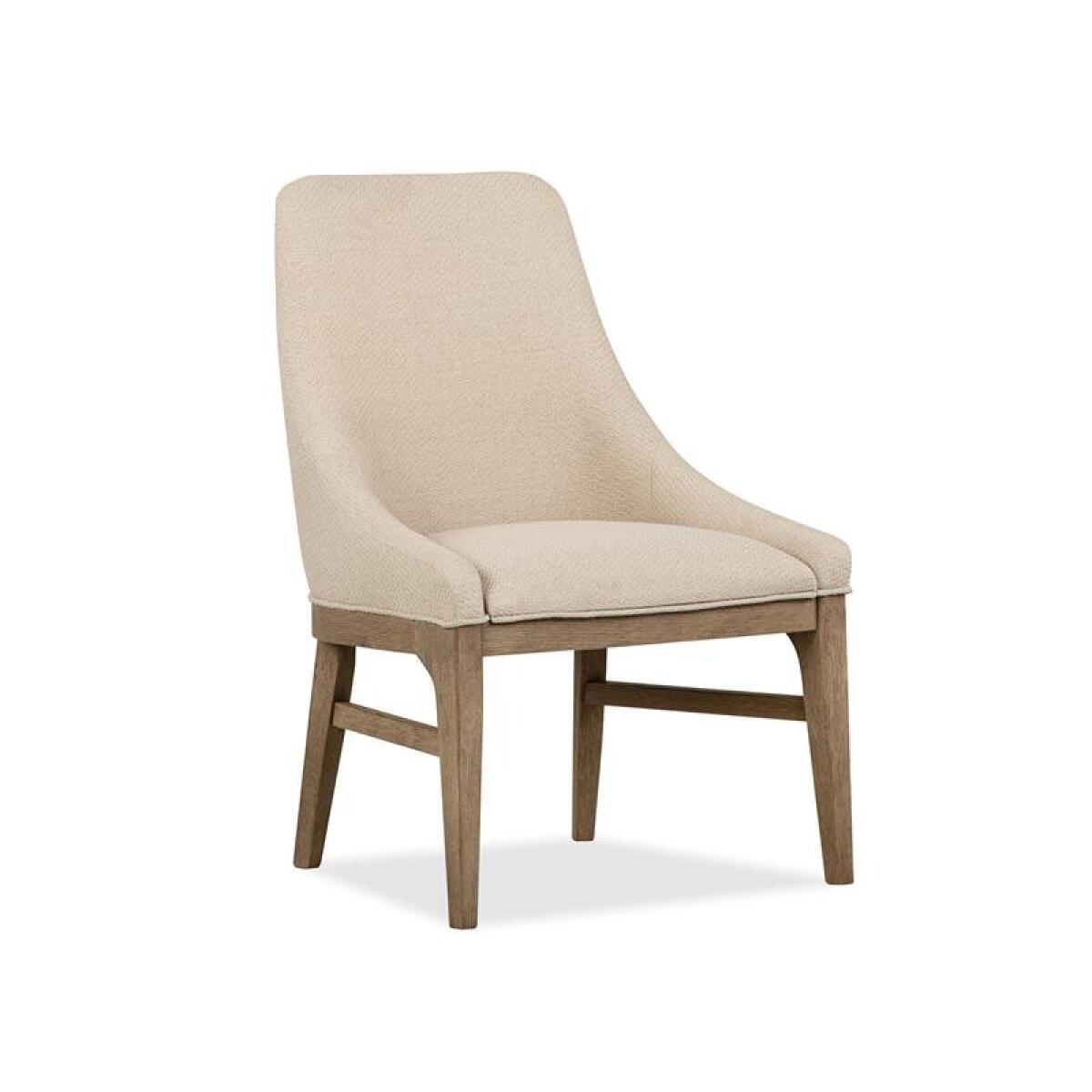 d5d7aa5f3251abfb716fe53ec6fc2e39 Tristan - LT. Brown Dining Arm Chair w/Upholstered Seat & Back (2/ctn) - Image 1