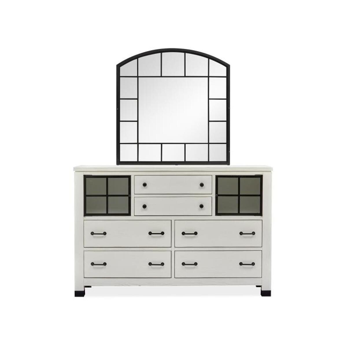 Harper Springs Shaped Mirror Bedroom Mirrors Magnussen Home 4