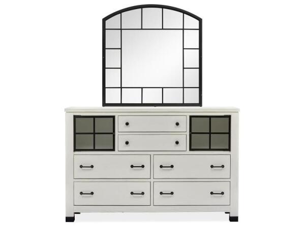 Harper Springs Shaped Mirror Bedroom Mirrors Magnussen Home