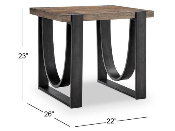 Bowden Rectangular End Table - Image 3