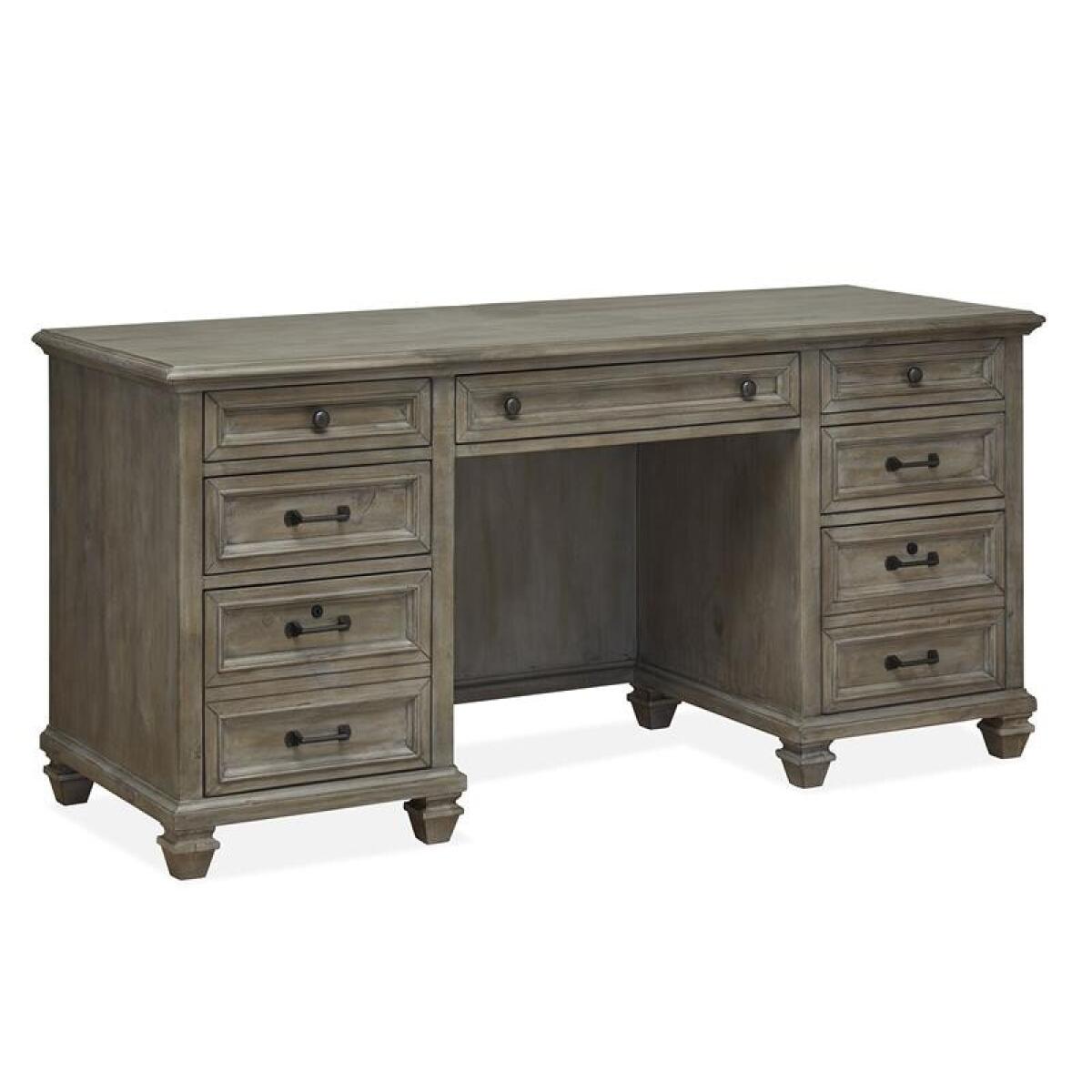 Lancaster Credenza Office Storage Brown 5