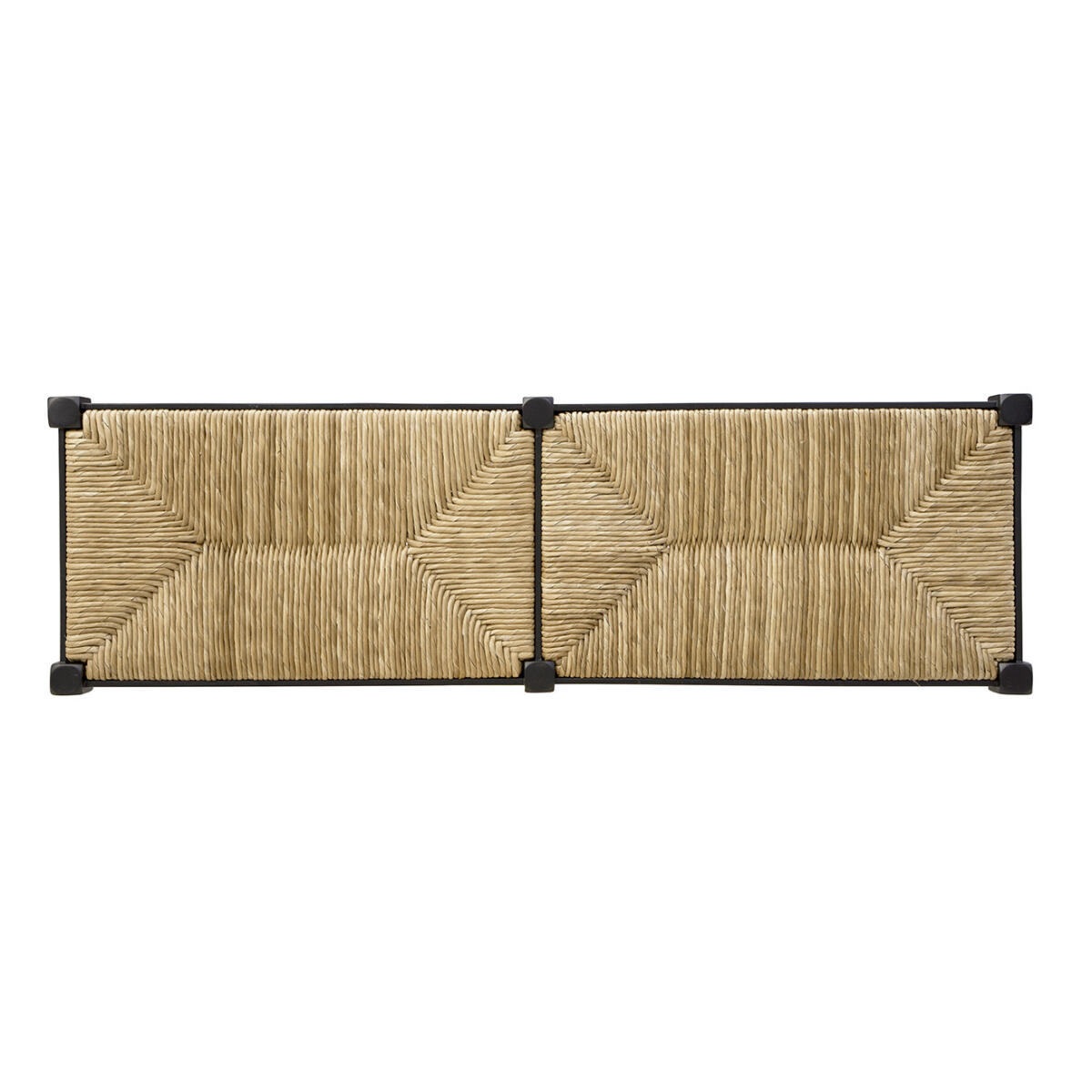 Black Reed Bench Chairs & Benches Black 7