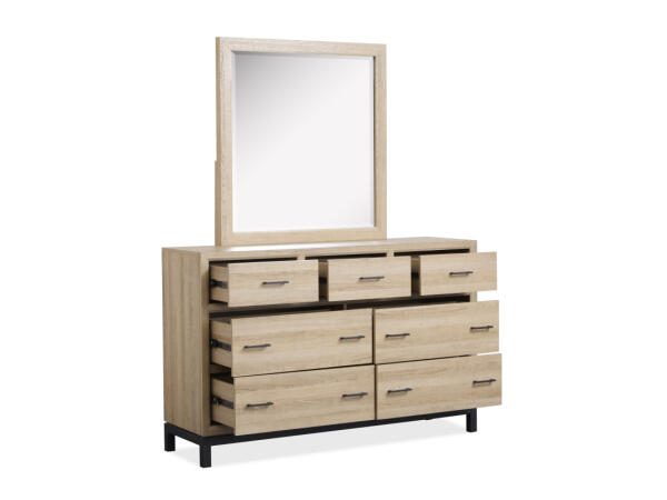 Dresser with Portrait Mirror Dressers Cream