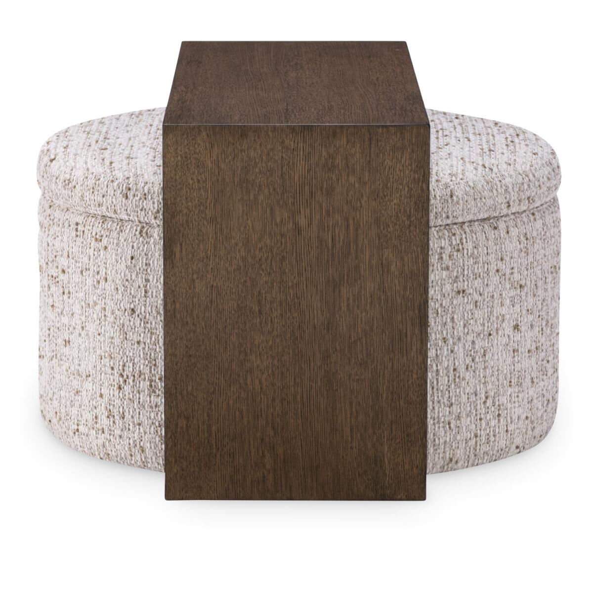 LU310 Solana Positano Clay Biscotti (Direct Container Only) UP Storage Ottoman Mohave - Image 2